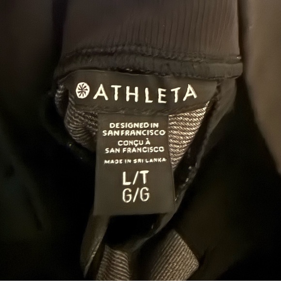 Athleta Venice Textured Jogger Gray Black Large Tall - Picture 8 of 8